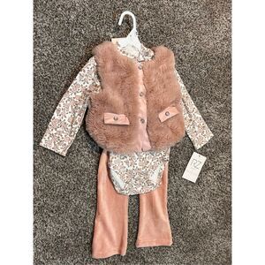 Rachel Zoe 5pc pink outfit size 18 months C10-17